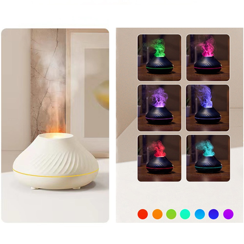 Volcanic Flame Aroma Diffuser Air Humidifier